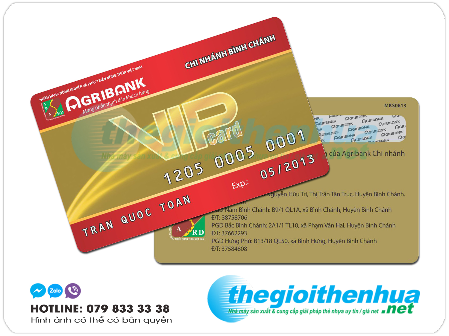 In Thẻ nhựa ATM ngân hàng, thẻ vip, thẻ khách hàng, thẻ nhân viên