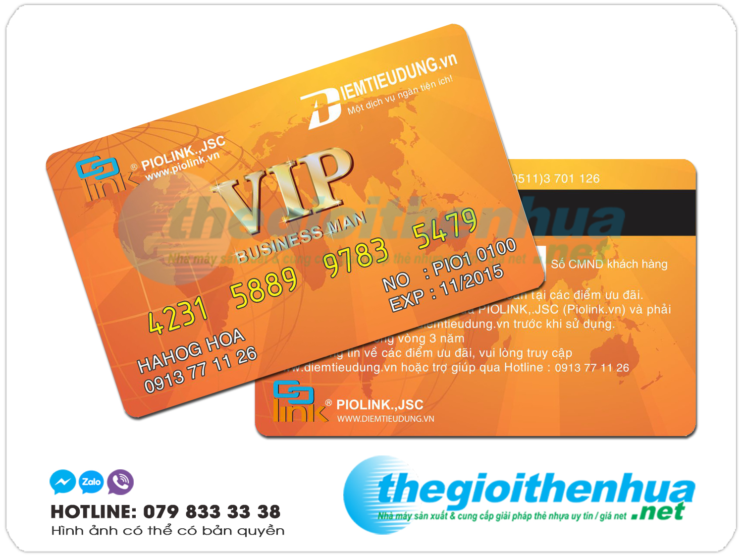 In Thẻ Từ VIP Card