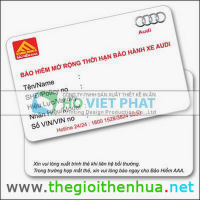 in mẫu thẻ VIP chất lượng