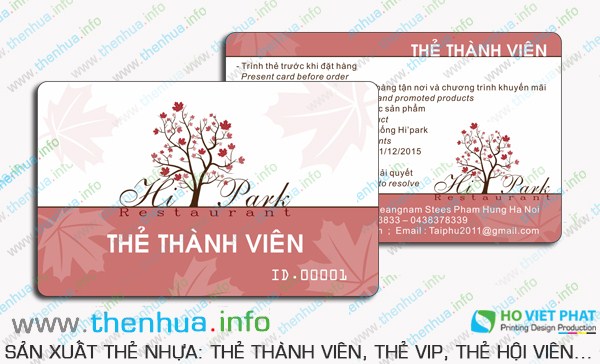 Điểm nổi bật thẻ nhựa VIP