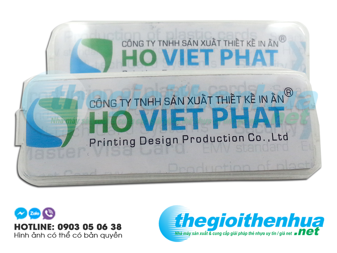 Bảng tên nhân viên khách sạn đẹp