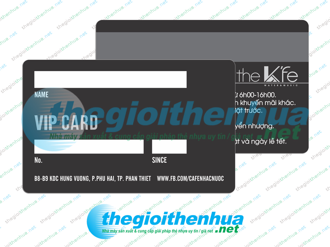 In member card cho cafe Nhạc Nước
