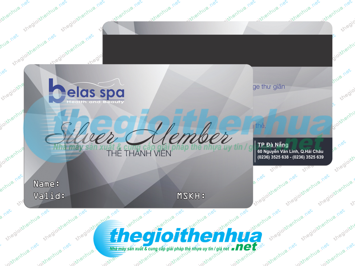 In gold member card cho Belas Spa 