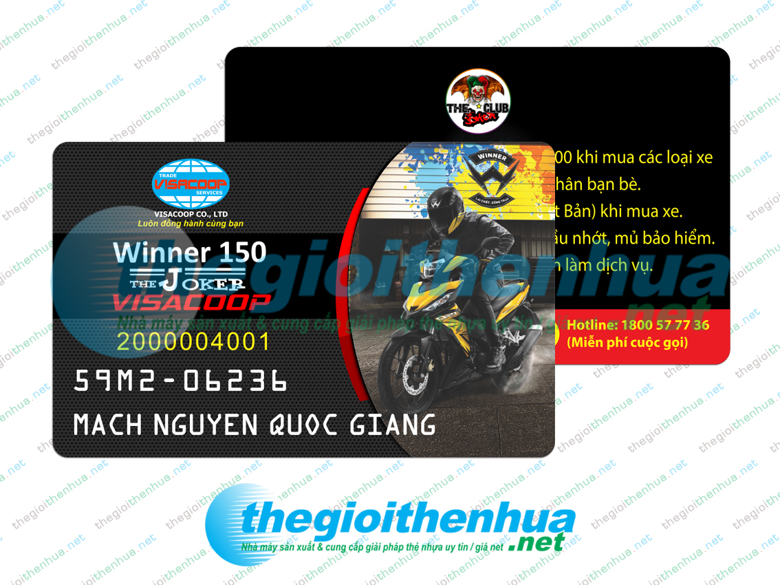 In thẻ nhựa khách hàng thành viên - Member card