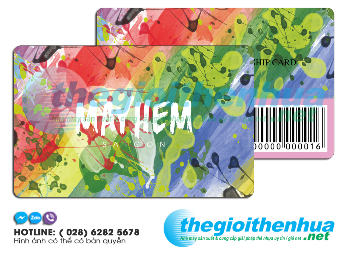 In thẻ nhựa khách hàng thành viên - Member card