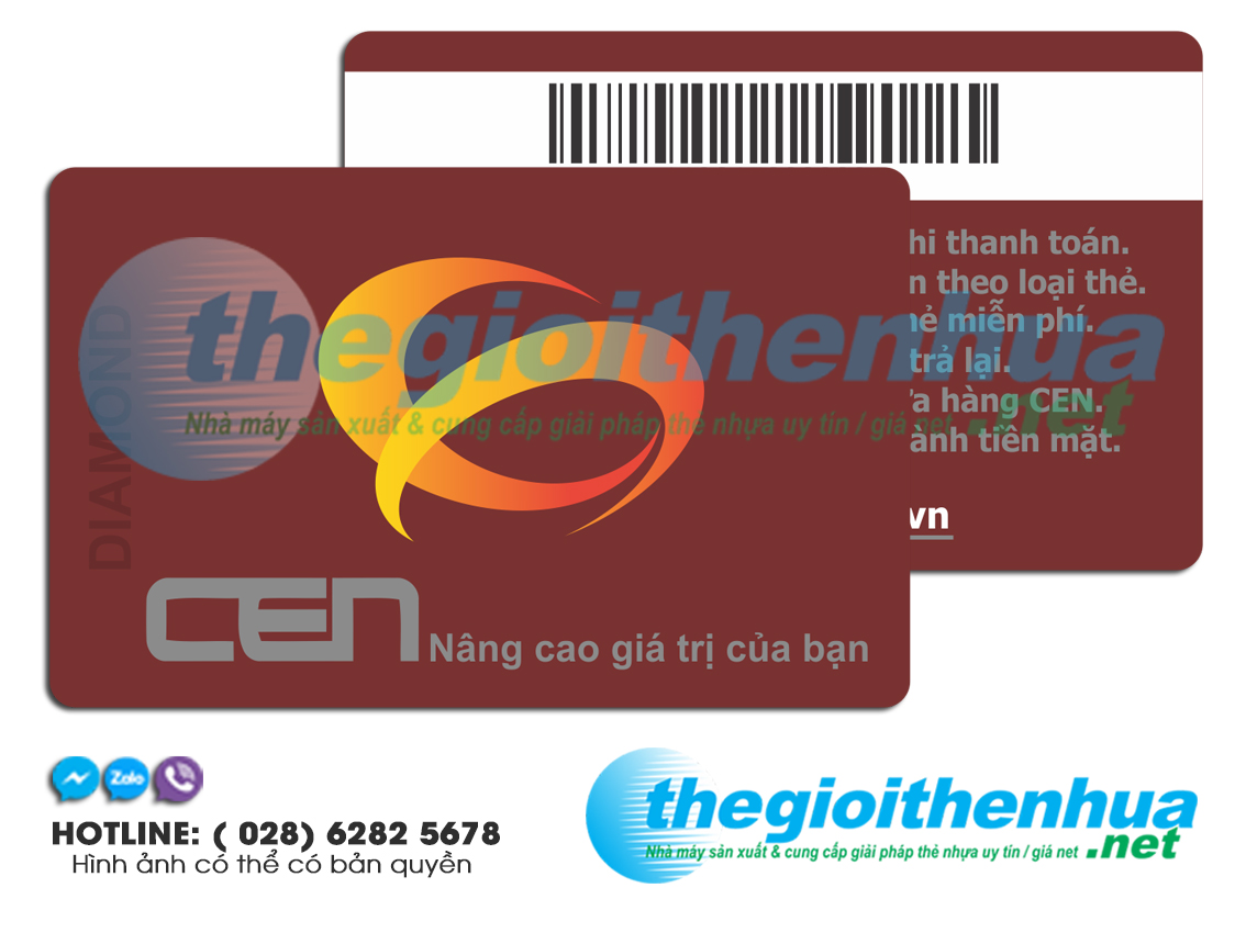 In thẻ nhựa khách hàng thành viên - Member card