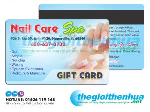 Thẻ Nail Card cho khách hàng thân thiết tại cửa hàng