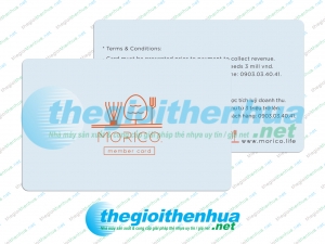 In member card cho cửa hàng Morico