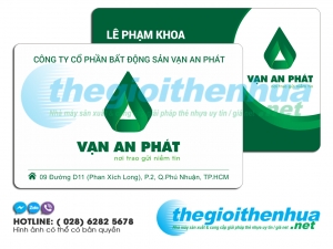 In member card cho công ty bất động sản Vạn An Phát