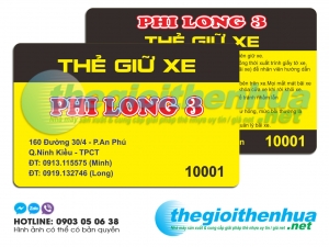 In thẻ giữ xe cho Phi Long 3