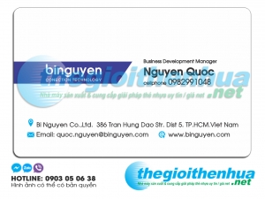In thẻ trong suốt cho Binguyen Conection Technology