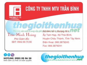 In name card giám đốc cho công ty Trần Bình
