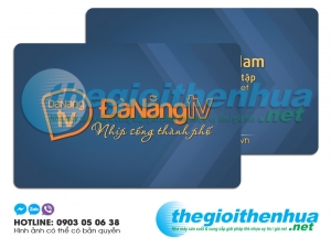 In name card nhựa cho Đà Nẵng TV