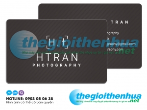 In name card nhựa cho HTRAN photography