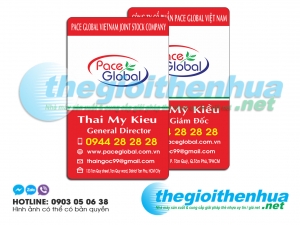 In name card nhựa cho Pace Global Company