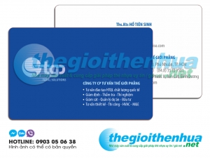 In name card nhựa cho công ty Thế Giới Phẳng