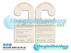 Làm thẻ treo ổ khóa phòng cho Green Engage