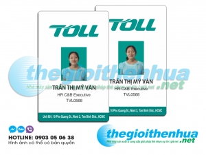 In thẻ nhân viên cho công ty Toll