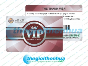 In vip member card cho Lava BBQ & Hotpot