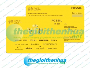 In vip card cho cửa hàng FOSSIL