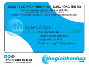 In name card nhựa trong suốt cho công ty