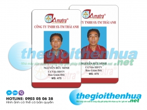 In thẻ nhân viên cho công ty TNHH SX TM Thái Anh