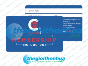In thẻ nhựa khách hàng thành viên - Member card